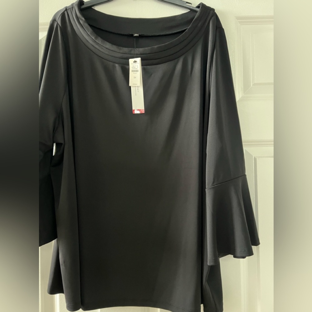 Talbots Black Plus Size Top
